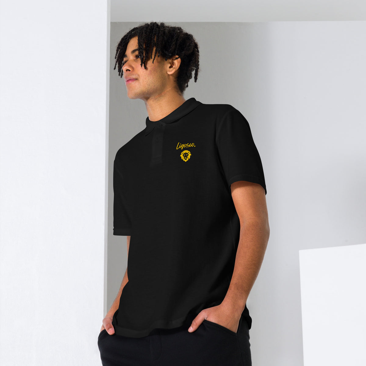 Ligosco Lion pique polo shirt – LIGOSCO